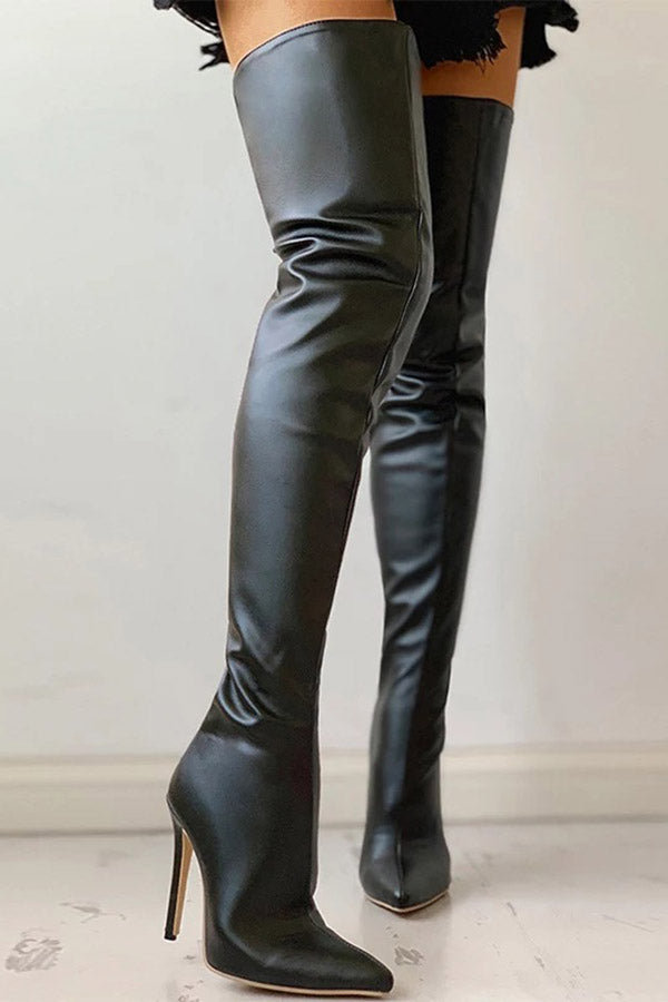 Extreme Thigh High Stretch Boots