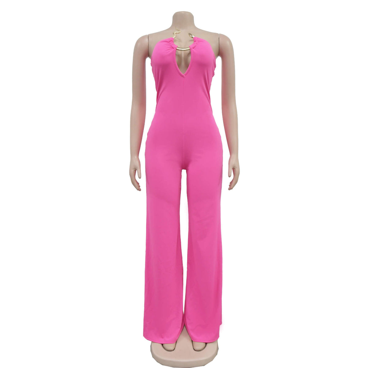 Strapless Wide-Leg Jumpsuit