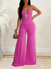 Strapless Wide-Leg Jumpsuit