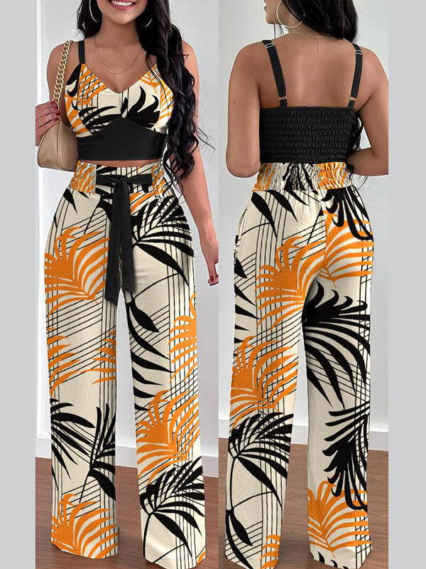 Printed Cami Top & Pants Set