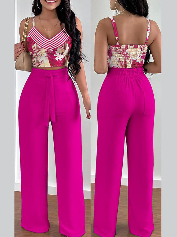 Printed Cami Top & Pants Set