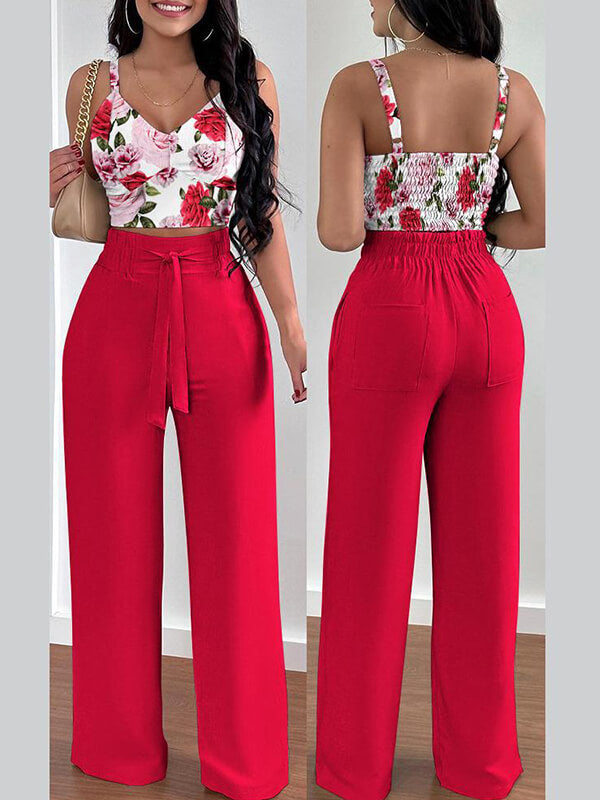 Printed Cami Top & Pants Set