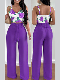 Printed Cami Top & Pants Set