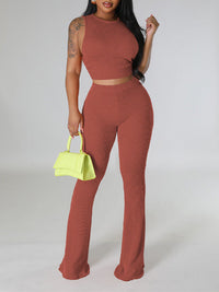 Ribbed Sleeveless 2PC Set