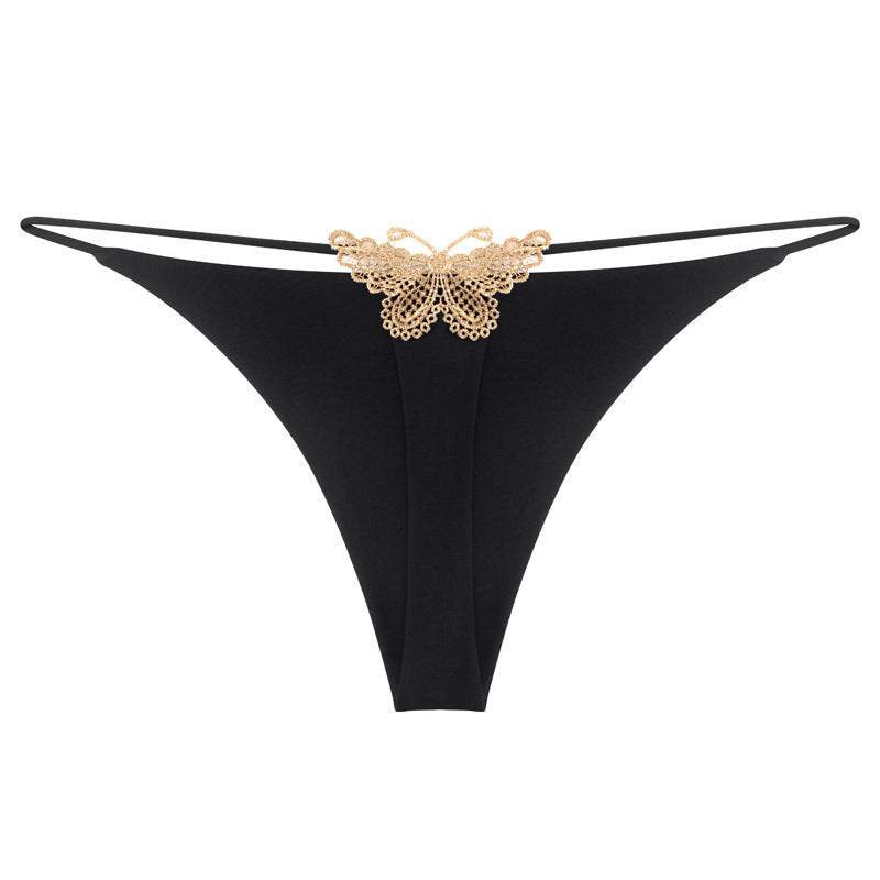 Butterfly Decoration Cotton Thong