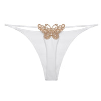 Butterfly Decoration Cotton Thong